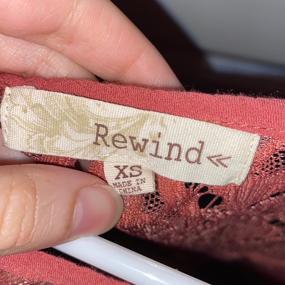 Rewind long sleeve shirt with shoulder cut outs. Size XS. - Picture 2 of 5